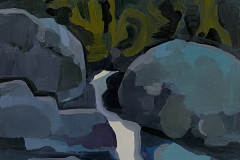 Blue rocks waterfall