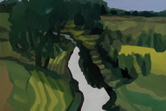 The plowed field by the Apishapa River