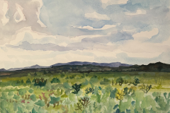 Across the prairie