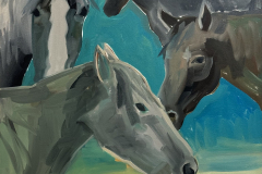 The characters out in the field 