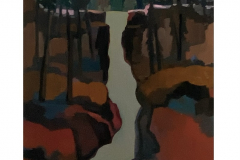 Kootenai Falls, oil, 42” x 24”