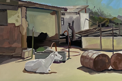 The magical goat at the Triangle L