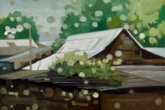 Driving through rain