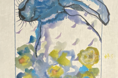 Waiting in the flowers