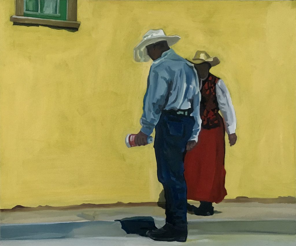 On a Western Street by Sheila Miles on display at The Art Spirit Gallery